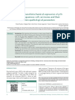 Assessment of Immunohistochemical Expression of p16 in Head and Neck Squamous Cell Carcinoma and Their Correlation With Clinicopathological Parameters