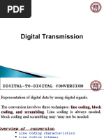 Digital Transmission - Digital To Digital Conversion