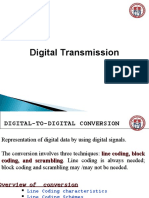 Digital Transmission - Digital To Digital Conversion