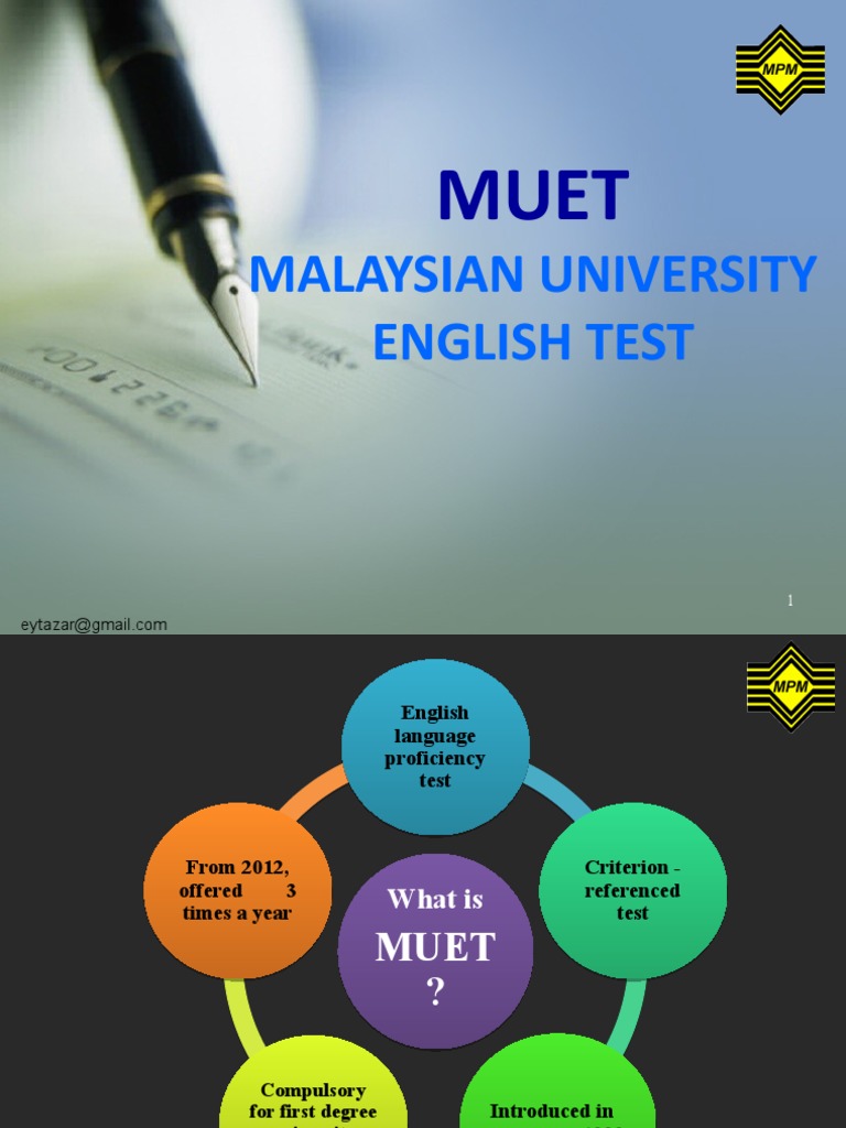 MUET Exam Guide: Format & Requirements | PDF | Multiple Choice ...