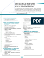 Recomendaciones para la preparación y publicación de trabajos académicos en revistas biomédicas