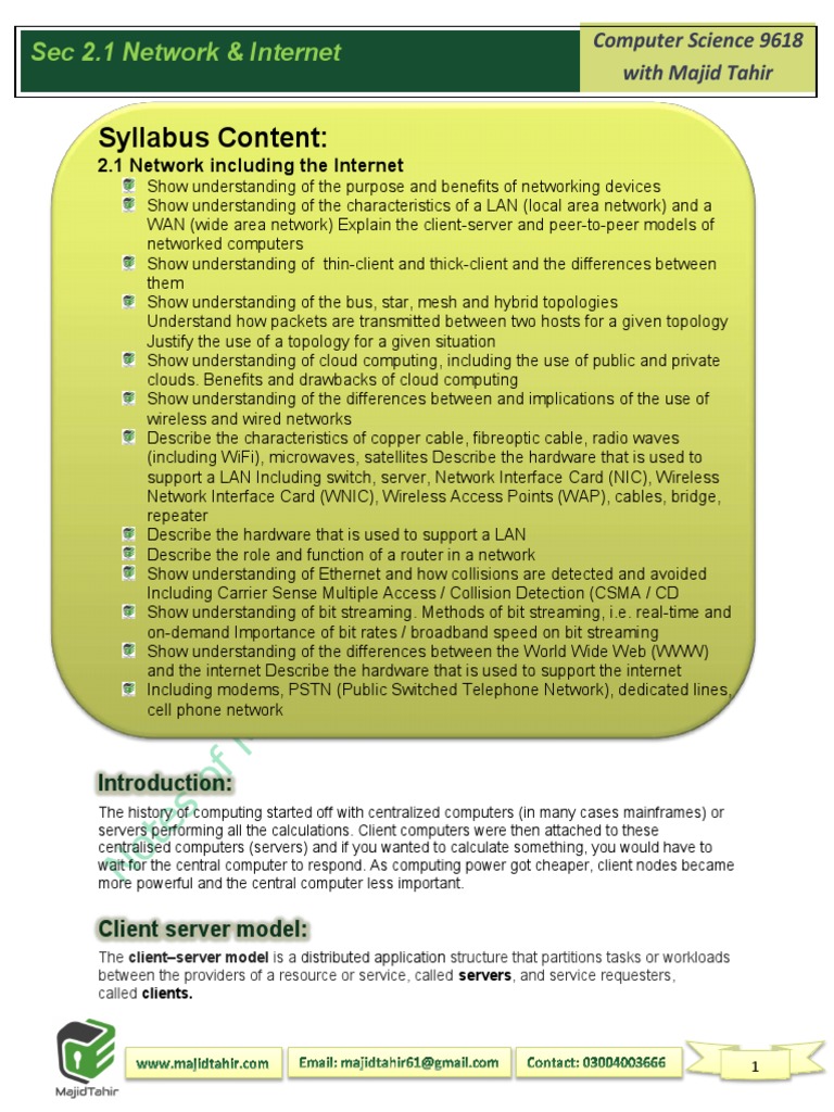 Understanding Client-Server Models | PDF | Client–Server Model ...
