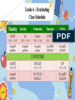 Grade 4 - Everlasting Class Schedule: Monday