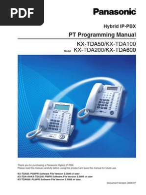 Panasonic Kx Tda Programming Manual Pdf Personal Identification Number Password