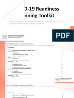 Covid-19 Readiness Planning Toolkit