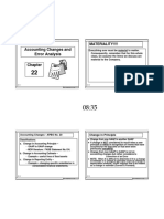 Accounting Changes and Error Analysis: Materiality!!!!