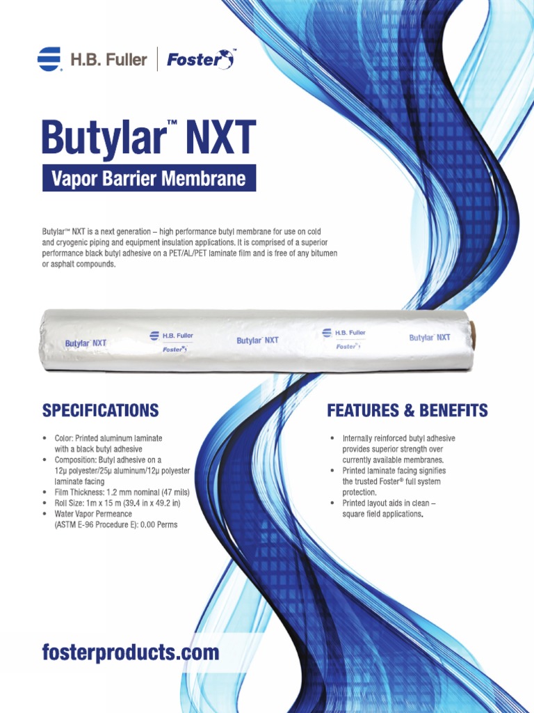 Foster Butylar NXT and Industrial Insulation Products | PDF
