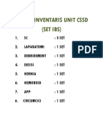 Daftar Inventaris CSSD (Ibs)