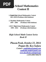 Keo Sodara - High School Math Contest II