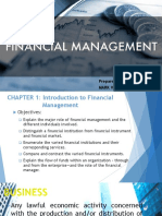 Introduction to Financial Management and Institutions