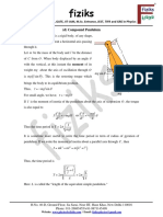 Compound Pendulum Time Period Formula