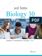 Released Items: Biology 30