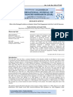 Effect of The Prolonged Lockdown On Students School Work Engagement in The Post Covid-19 Classroom