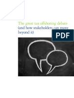 The Great Tax Offshoring Debate: (And How Stakeholders Can Move Beyond It)