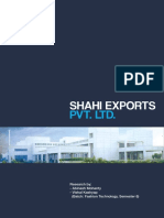 Shahi Exports Pvt. Ltd. Internship Report
