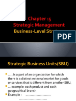 M 5 Business Level Strategy