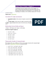 Trigonometric Functions Class 11 Notes - Chapter 3: Conventions For Angle Measurements