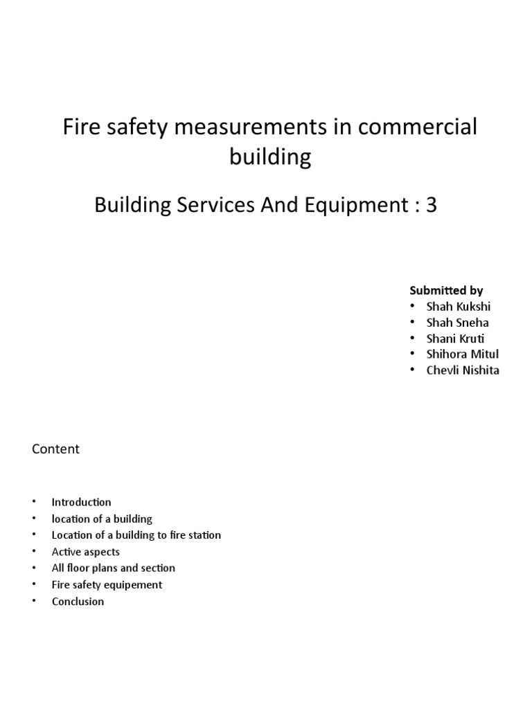 Fire Safety Measures in High-Rise Buildings | PDF | Fire Sprinkler ...