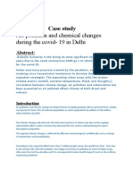 Case Study Air Pollution and Chemical Changes During The Covid-19 in Delhi