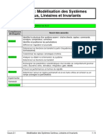 Cours 2 - 1 - Modélisation Des SCLI