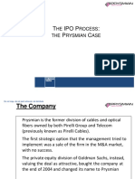 The IPO Process of Prysmian