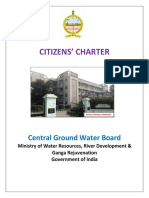 Citizens' Charter: Central Ground Water Board