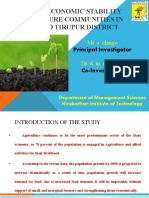 Financial Stability of Agriculture Community Research Seed Money Proposal