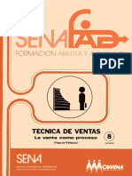 Técnica de Ventas. La Venta Como Proceso Autor Servicio Nacional de Aprendizaje de Colombia