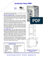 Pump Monitor Relay PMR: Operation