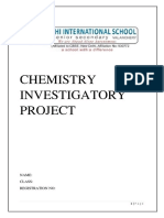 Chemistry Investigatory Project Ini Vayya