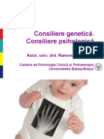 2. Consiliere Genetica. Consiliere Psihologica Martie 2010