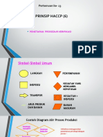 Pertemuan Ke-13 PRINSIP HACCP (Prosedur Verifikasi, Validasi, Dok HACCP) Gasal 2021-2022