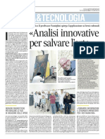 Famiglini: analisi innovative per salvare l'arte - Il Corriere Adriatico del 15 dicembre 2021