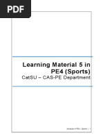 MODULE 5 in PE4 Sports Physical Education Department