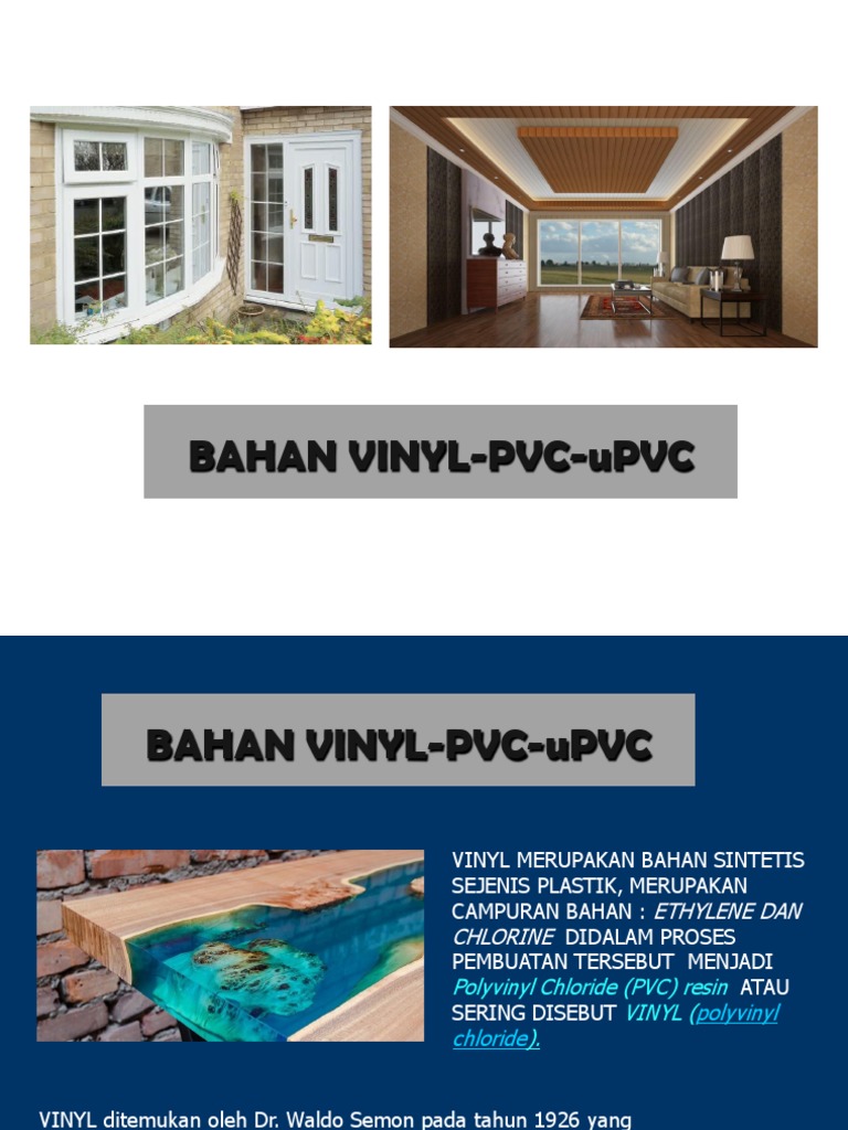 Bahan dan Aplikasi Vinyl-PVC-uPVC | PDF