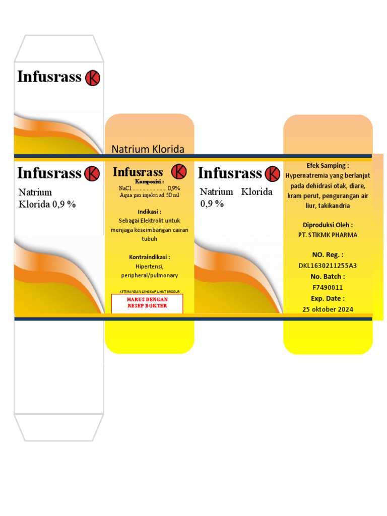 Infus Natrium Klorida 0,9% 50 ml | PDF