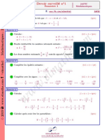 Devoir 1 S1 2APIC FR EnoncÃ©