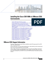 Installing The Cisco CSR 1000V in Vmware Esxi Environments