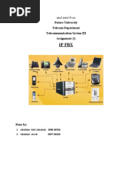 Ip PBX: Future University Telecom Department Telecommunication System III Assignment