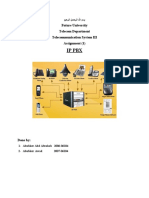 Ip PBX: Future University Telecom Department Telecommunication System III Assignment