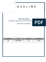 Villa Kfardebian - Aluminum Profiles Verification For WL50E - WL65E - WS65 - WS160 - Calculation Note - Rev 00