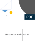 Aula 53 - WH - Question Words