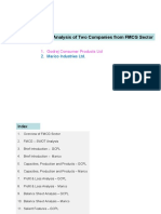 Comparative Analysis of Two Companies From FMCG Sector