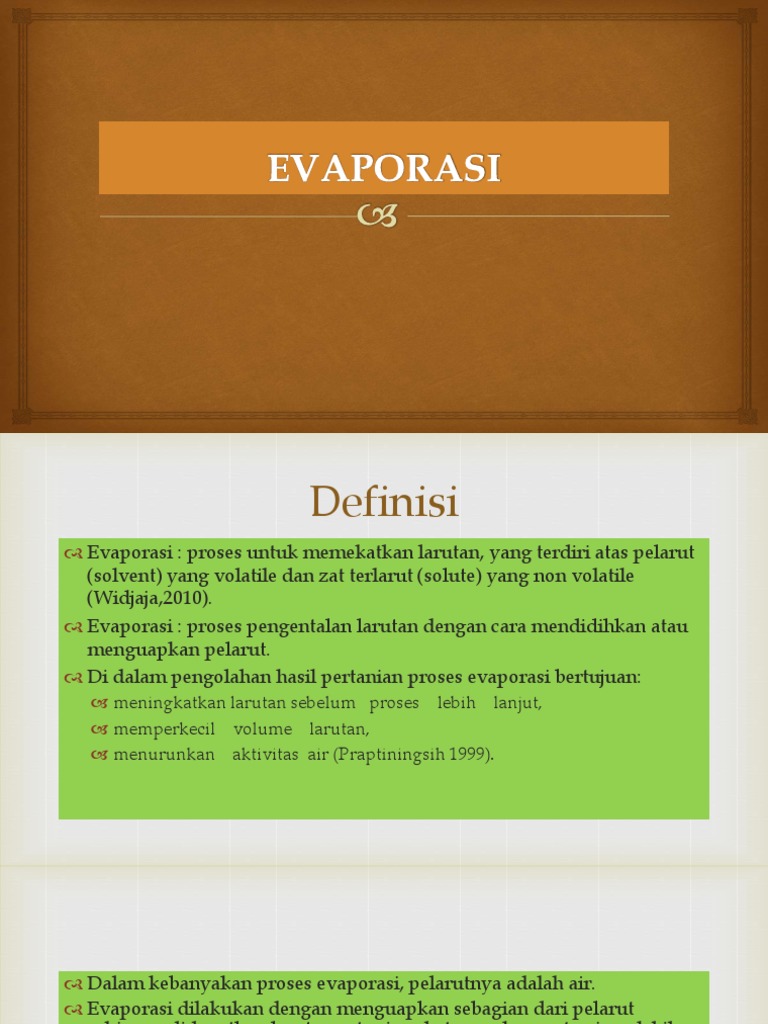 Evaporasi | PDF