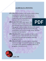 Cyndi - Analisis Kata Penting - Cyanobacteria