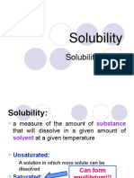 Solubility - Lesson 7 - Solubility & KSP