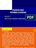 PSYKOLOGI PEMBELAJARAN