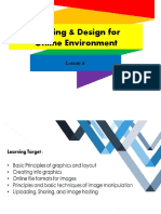 Imaging & Design For Online Environment: Lesson 6