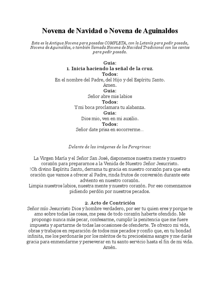Novena de Navidad PDF PDF Oración María, madre de Jesús