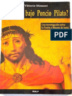 Padecio Bajo Poncio Pilato Vittorio Messori